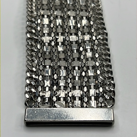 Vintage Clear Rhinestone Bling Bracelet - Picture 9 of 17